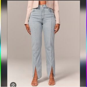 NWT Abercrombie & Fitch The 90's Straight Curve Love US 2 26 Regular